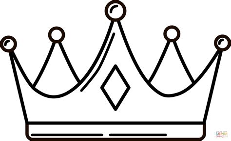 Crown Coloring Pages Printable
