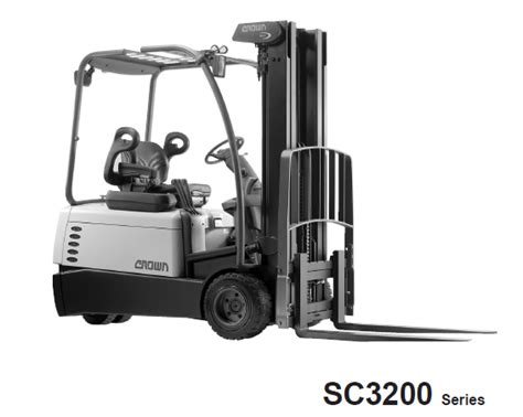 Crown Sc3200 Series Forklift Service Repair Factory Manual Instant Download