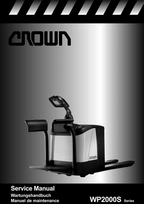 Crown Wp2000s Series Pallet Truck Service Repair Maintenance Manual Download