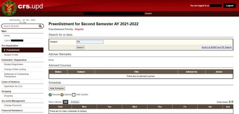 Crs Upd Ph Course Catalog Index