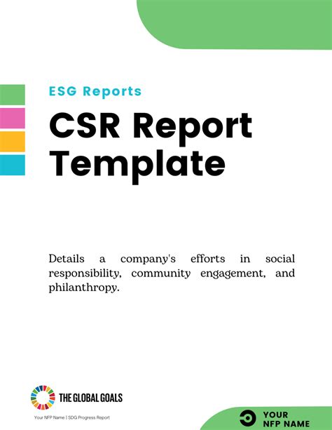 Csr Report Template