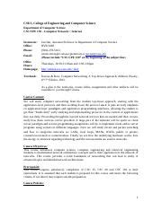 Csus C Computer Science Course Catalog