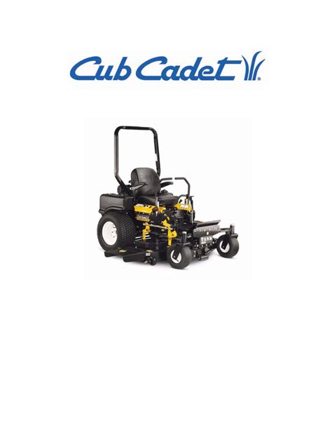 Cub Cadet M48 Tank Workshop Service Repair Manual Download