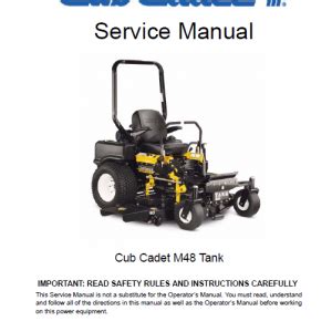 Cub Cadet Tractor 72 104 105 124 And 125 Service Manual