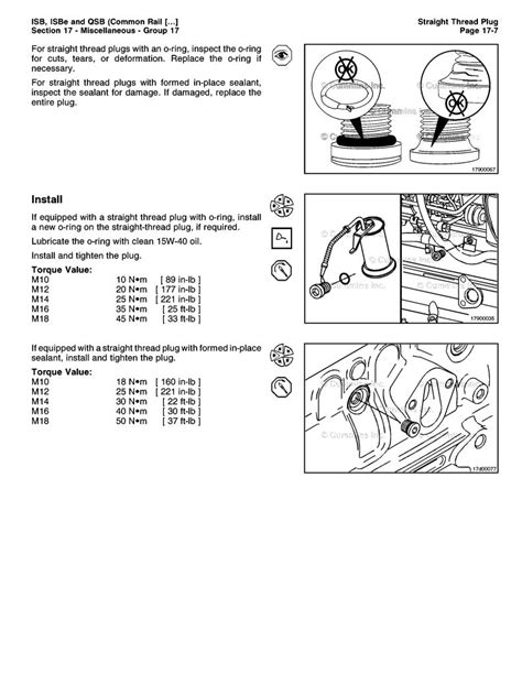 Cummins Isbe Isb And Qsb Common Rail Fuel System Series Engines Service Repair Workshop Manual Download