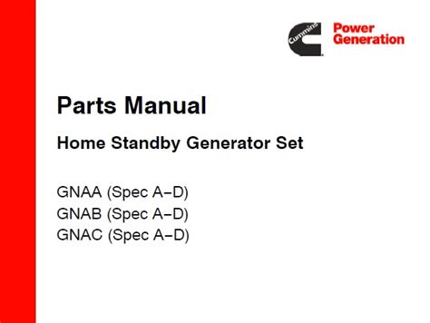 Cummins Onan Gnaa Gnab Gnac Generator Sets Service Repair Manual Instant Download