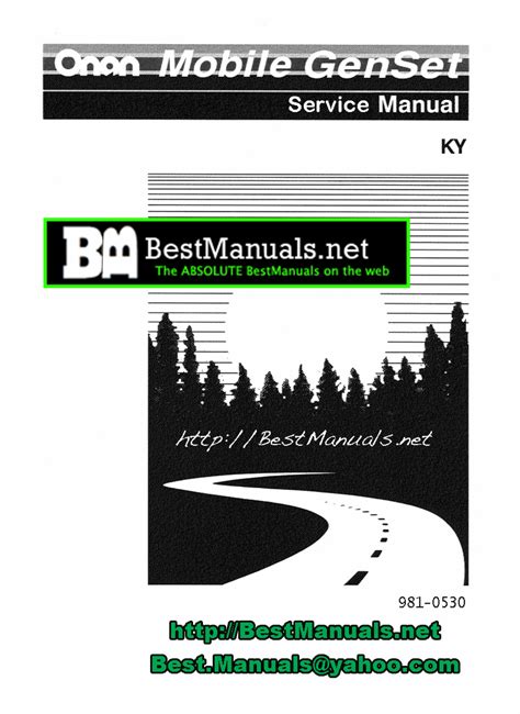 Cummins Onan Ky Kyd Generator Set Service Repair Manual Instant Download