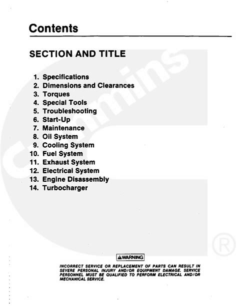 Cummins Onan L Series Diesel Engine Service Repair Manual Instant Download