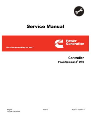 Cummins Onan Power Command 2 2 2 3 Service Repair Manual Instant Download