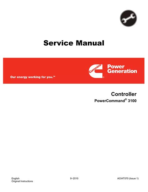 Cummins Onan Powercommand 3100 Controller Service Repair Manual Instant Download