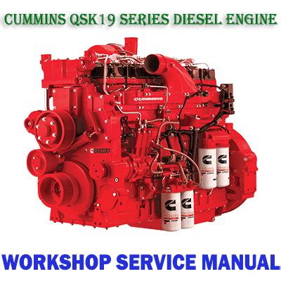 Cummins Qsk19 Series Diesel Engine Service Repair Manual Download