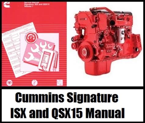 Cummins Signature Isx Qsx15 Engines Service Repair Manual Download