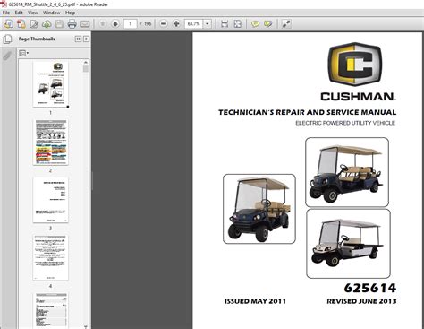 Cushman Turf Truckster Service Manual Download