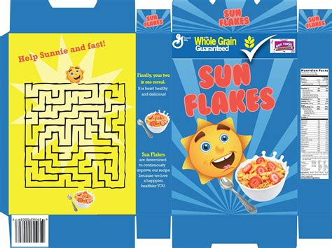 Custom Cereal Box Template