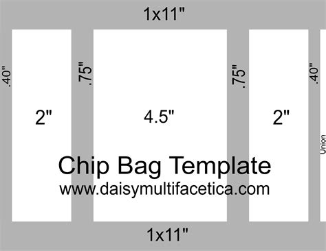 Custom Chip Bag Template
