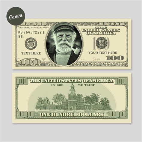 Custom Dollar Bill Template