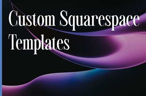 Custom Squarespace Template