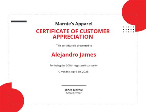 Customer Appreciation Cards Template
