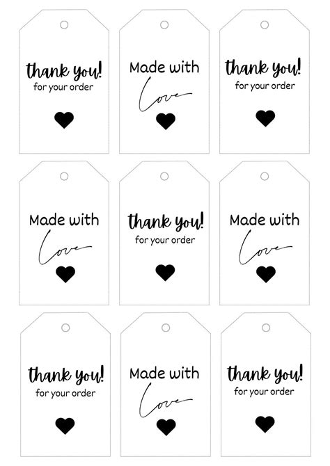 Customizable Gift Tags Printable Free
