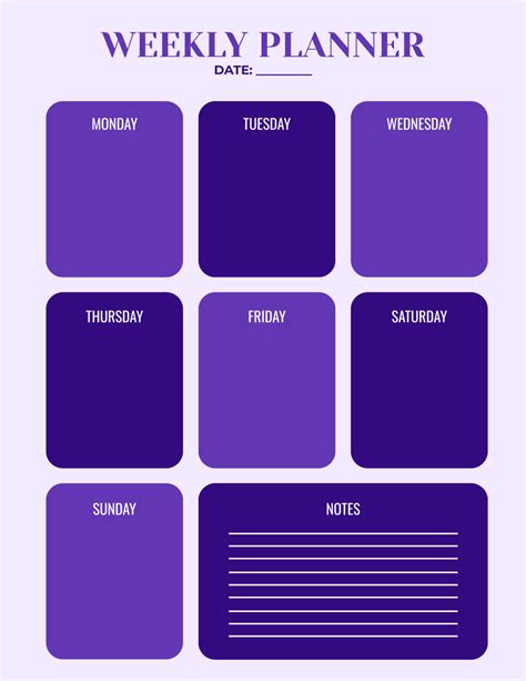 Customizable Planner Template