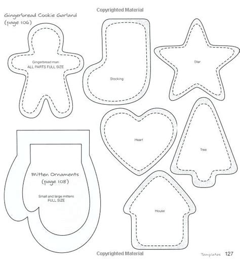 Cut Out Free Printable Felt Christmas Ornament Patterns