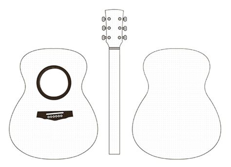 Cut Out Guitar Template