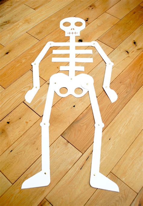 Cut Out Paper Skeleton Template