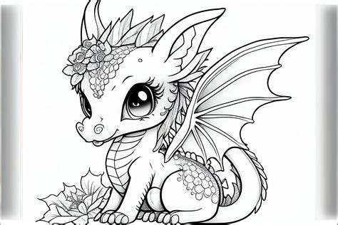 Cute Dragon Coloring Pages Printable Free