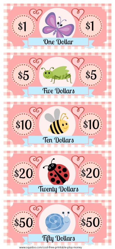 Cute Fake Money Printable