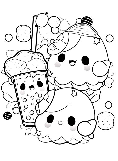 Cute Kawaii Coloring Pages Printable