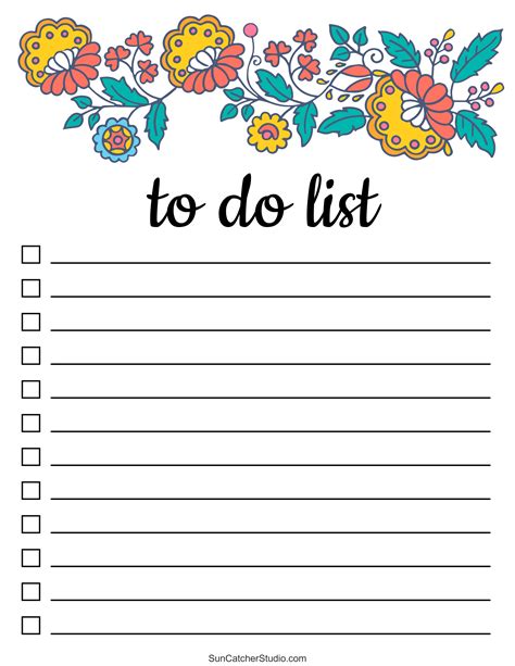 Cute To Do List Template