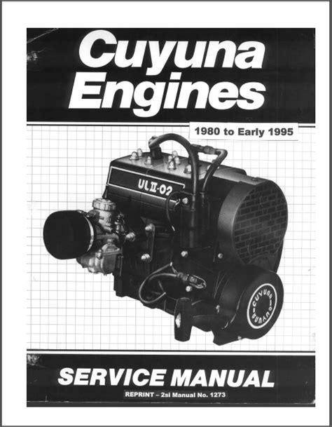 Cuyuna 2si Service Repair Manual Ultralight Aircraft Engine