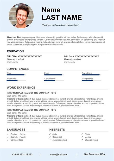 Cv Template Uk