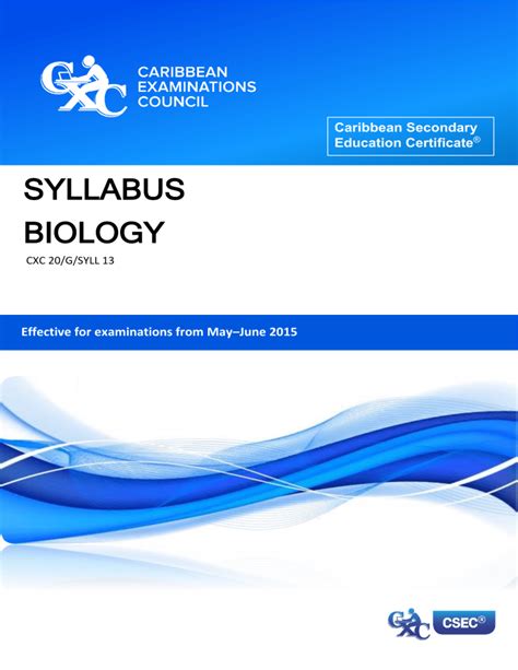 Cxc Syllabus Biology 2014 View Server Link Alpha Pdf Theblackleague Fi