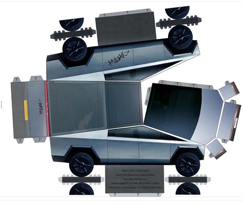 Cybertruck Cardboard Template