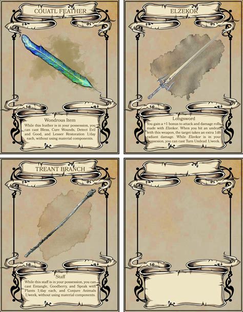 D&d Magic Item Template