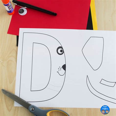 D Is For Dog Craft Template