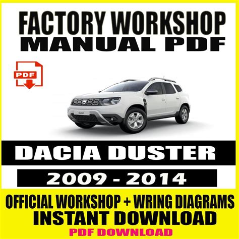 Dacia Duster 2009 2014 Factory Service Repair Manual Pdf