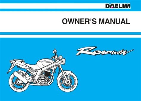 Daelim Roadwin 125 Pdf Service Repair Workshop Manual