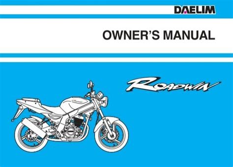 Daelim Roadwin 125 Service Repair Pdf Manual