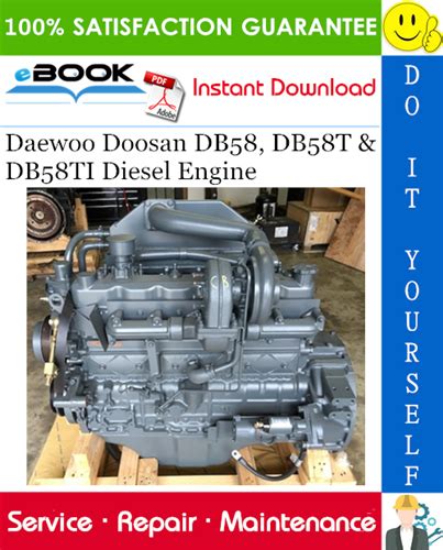 Daewoo Doosan Db58 Db58t Db58ti Diesel Engine Service Repair Manual