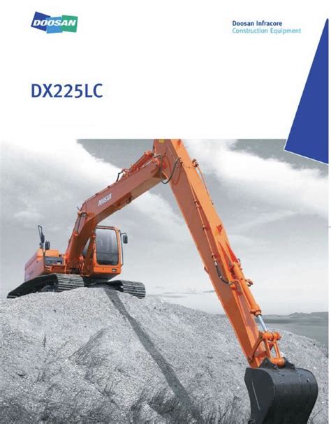 Daewoo Doosan Dx225lc Excavator Service Repair Shop Manual Instant Download