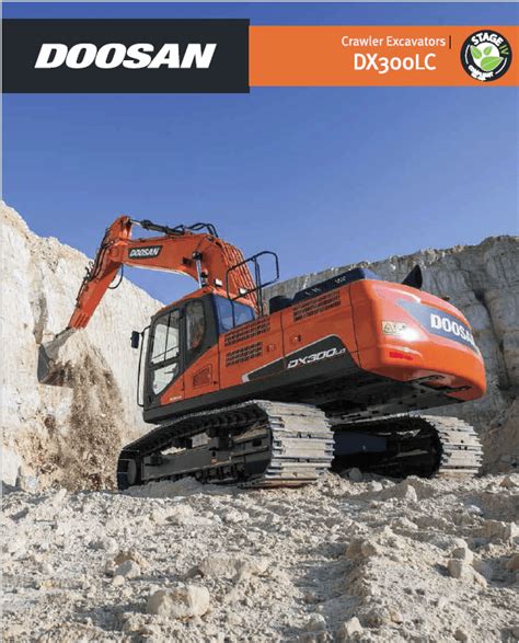 Daewoo Doosan Dx300lc Excavator Service Repair Shop Manual Instant Download