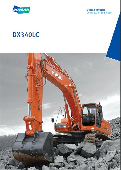 Daewoo Doosan Dx340lc Excavator Service Repair Shop Manual Instant Download