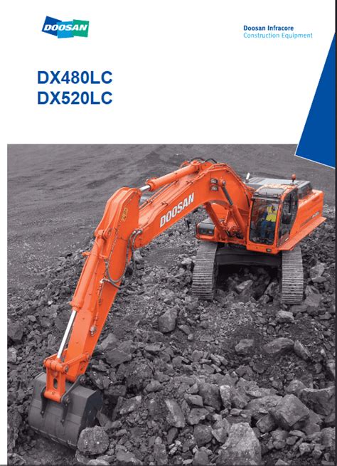 Daewoo Doosan Dx480lc Dx520lc Excavator Service Repair Manual Download