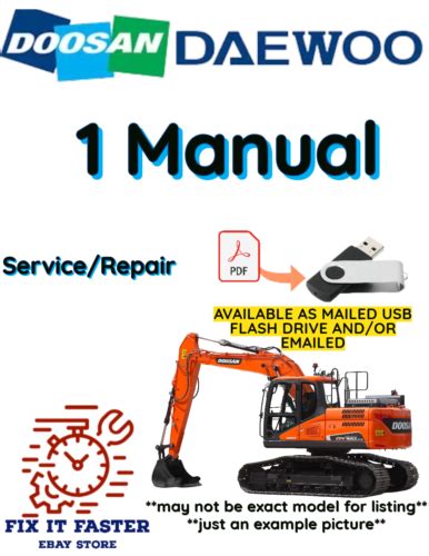 Daewoo Doosan Solar 130lc V Excavator Service Shop Manual