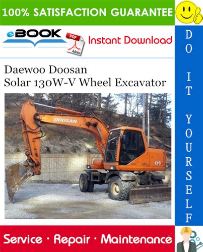 Daewoo Doosan Solar 130w V Wheel Excavator Service Repair Manual