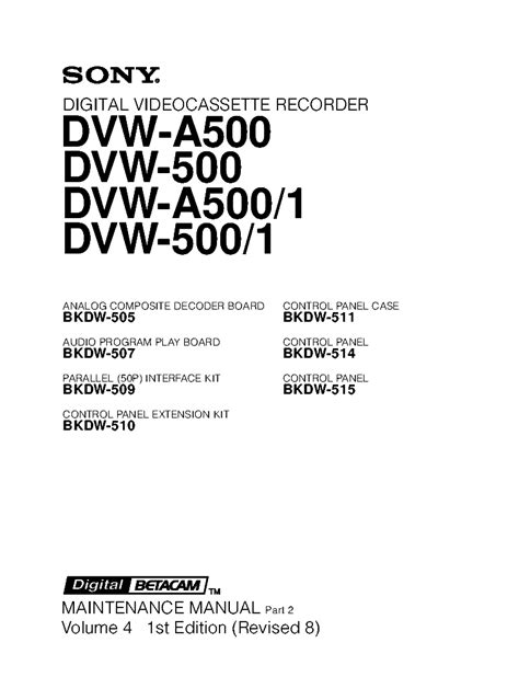 Daewoo Dvw A500p 1 Dvw 500p 1 Digital Vcr Service Manual