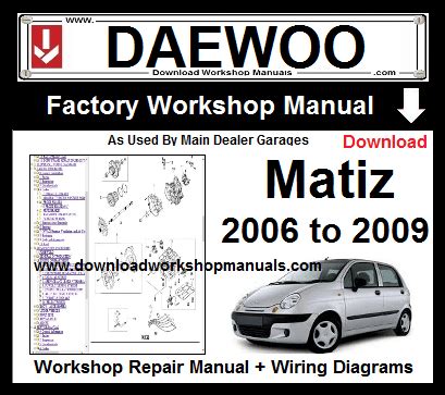 Daewoo Matiz 2000 2005 Service Repair Manual