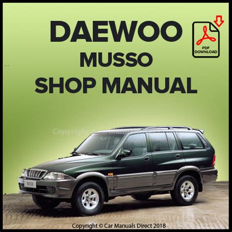 Daewoo Musso Factory Service Manual Download